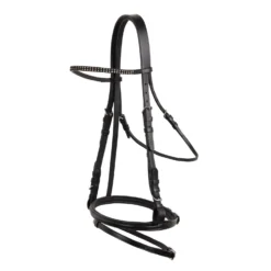 Horze Leder Trense Mit Kristall Stirnriemen