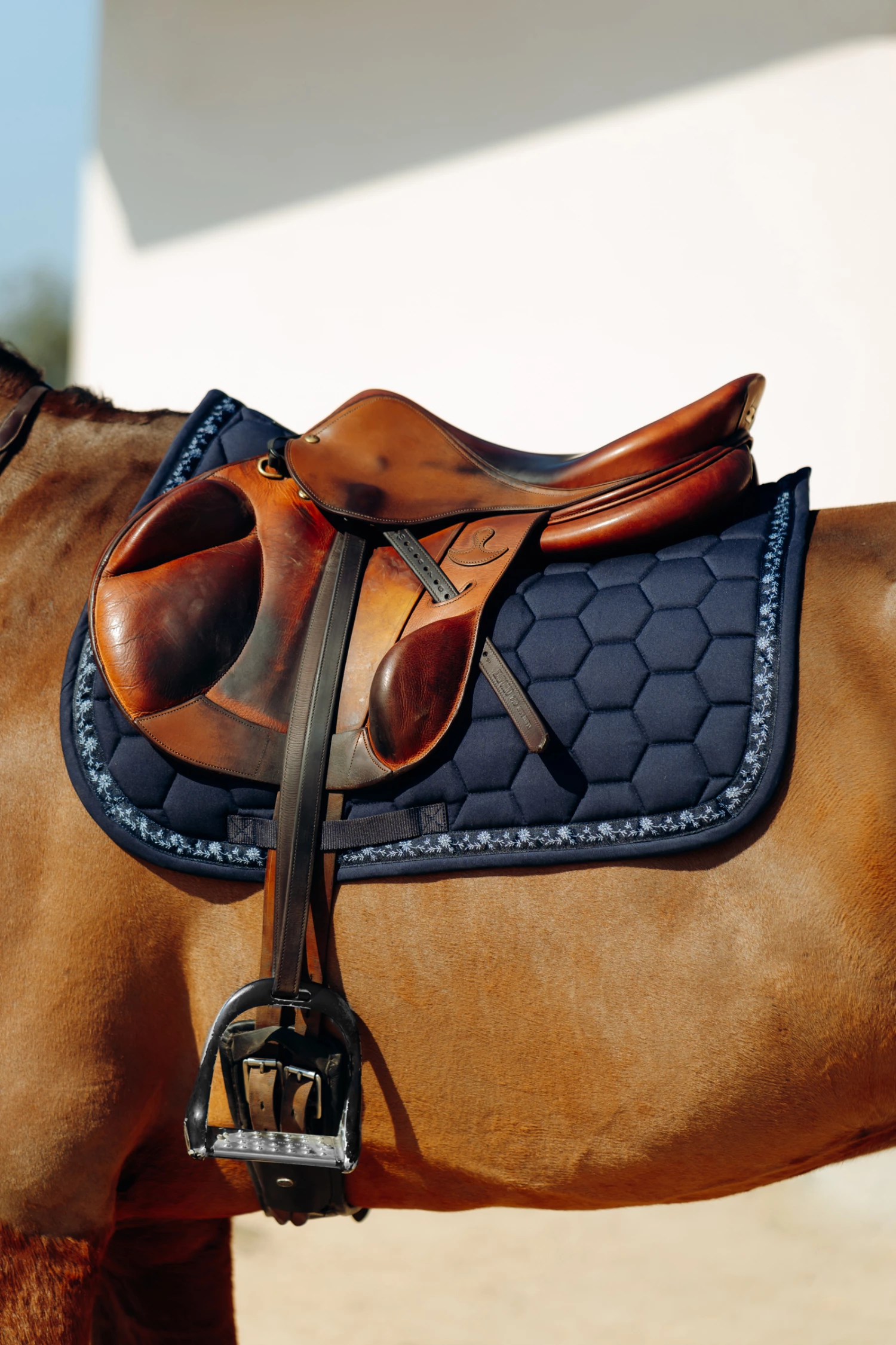 Horze Kaitlin Vielseitigkeitsschabracke Mit Floraler Einfassung 12 Horze Kaitlin Vielseitigkeitsschabracke Mit Floraler Einfassung – Bild 10