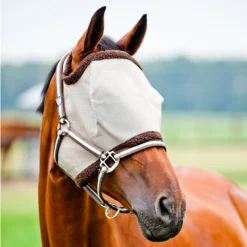 Horze Fliegenmaske Mit Mesh Und Weichem Flor -Weatherbeeta Shop 22826 LBR DBR 1