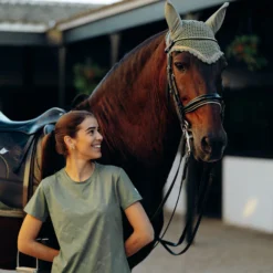 Horze Munich Fliegenhaube Mit Metall-Detail -Weatherbeeta Shop 22932 OVGR 3