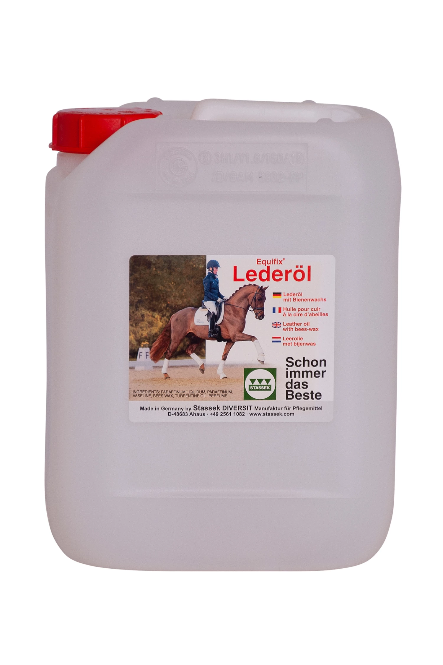 Stassek Equifix Lederöl Mit Bienenwachs, 5 Liter 3 Stassek Equifix Lederöl Mit Bienenwachs, 5 Liter