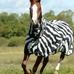 Bucas Buzz Off Zebra Fliegendecke Mit Halsteil -Weatherbeeta Shop 300426 BL WH 3