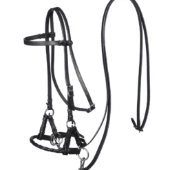 F.R.A. Pariba Sidepull (System 3) Mit Geflochtenem Nasenriemen, Inkl. Zügel