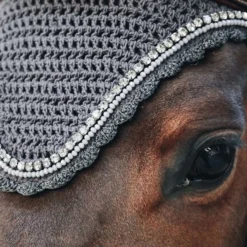 Kentucky Horsewear Stone & Pearl Fliegenmütze Lang -Weatherbeeta Shop 329562 G 3